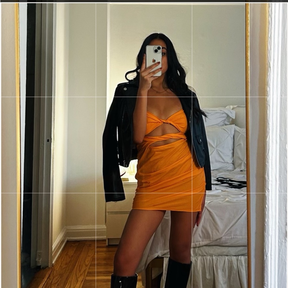 Orange mini dress - Picture 8 of 8